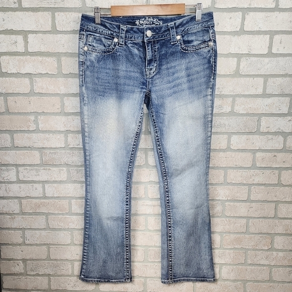 PAISLEY SKY Light Wash Embellished Jeans Size 12 - Picture 9 of 9